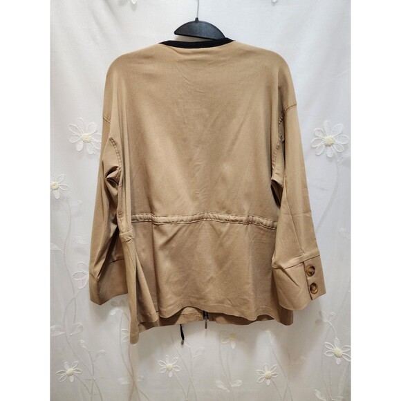 Wynne Layers Medium Beige Jacket Piping Utility Khaki Lightweight Safari Minimal - Picture 13 of 16